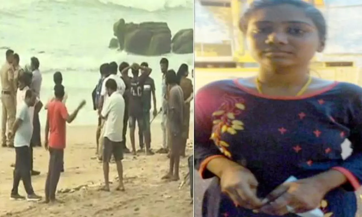 RK beach woman missing sai Priya Bengaluru married lover