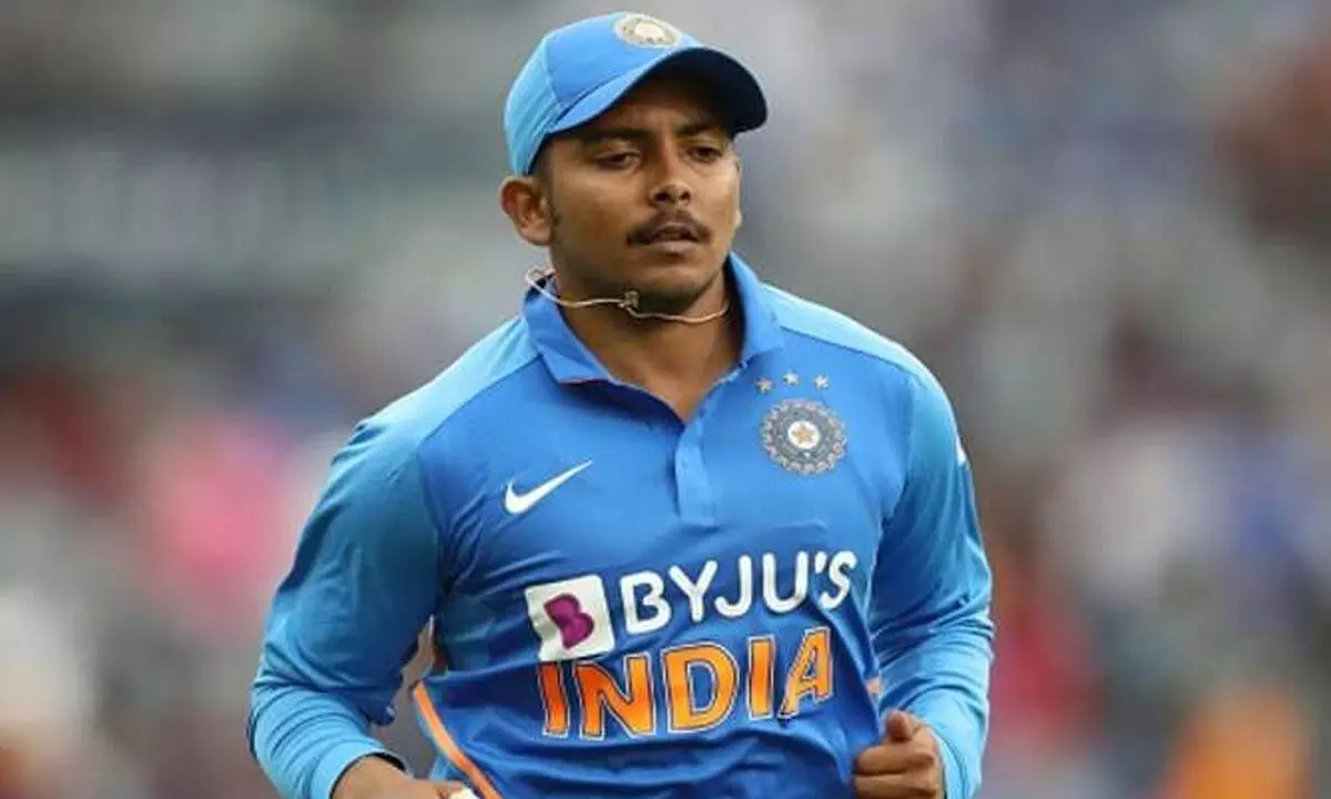 Prithvi Shaw in the Indian team after two years