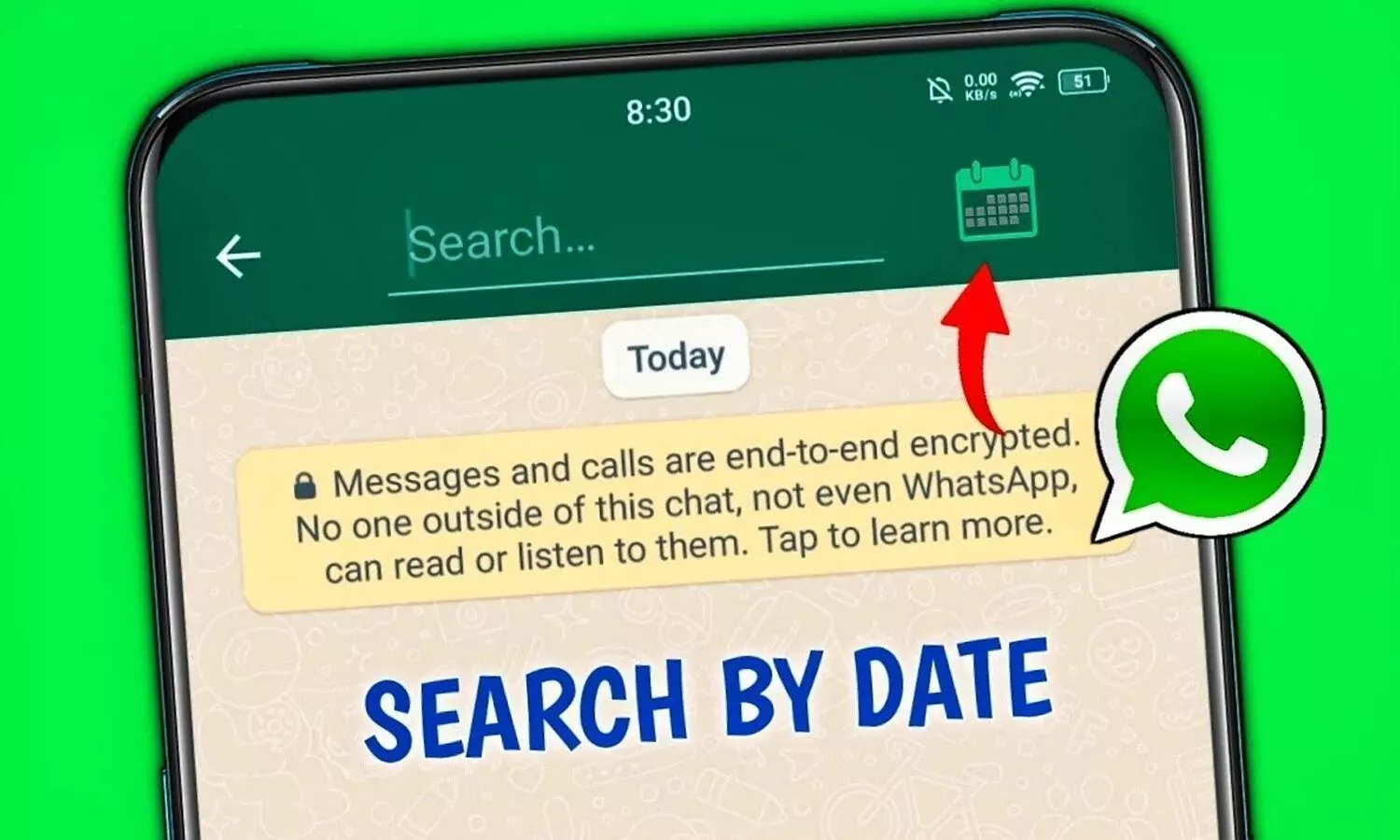 How to search messages by date on Whatsapp?