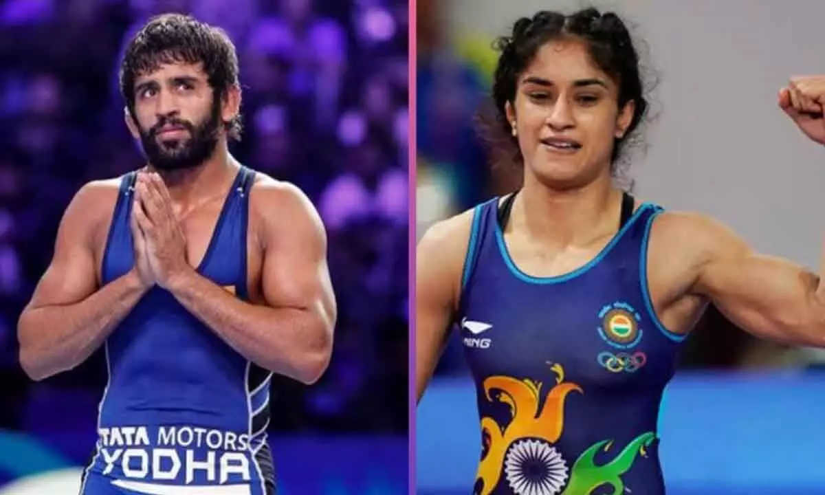 Bajrang, Vinesh hit mat for first time in 15 days
