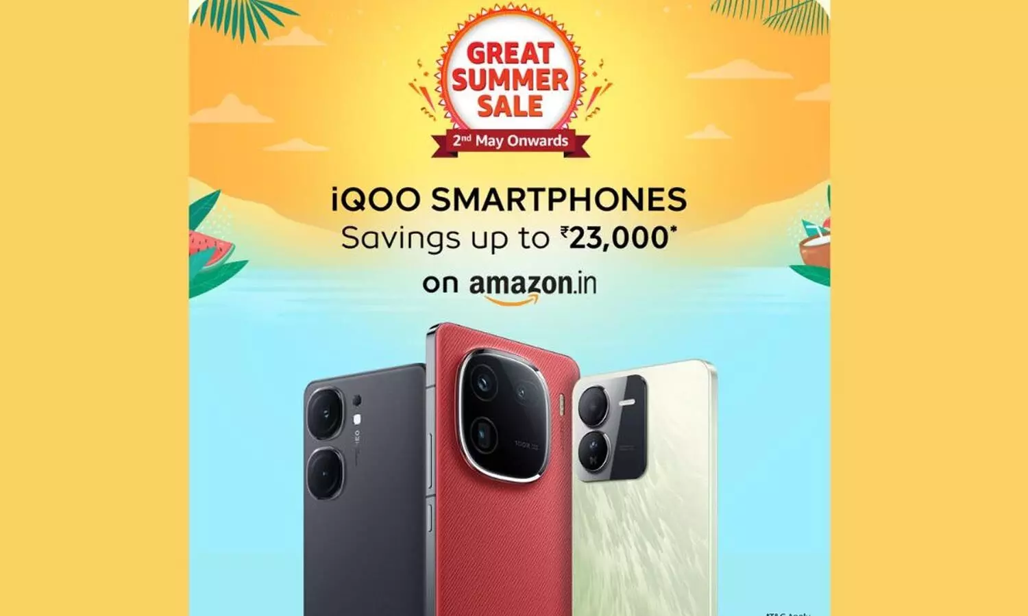 iQoo Phones Discounts | అమెజాన్ గ్రేట్ స‌మ్మ‌ర్ సేల్‌.. ఐక్యూ ఫోన్ల‌పై డిస్కౌంట్లు.. గ‌రిష్టంగా రూ.23 వేల రాయితీ..!