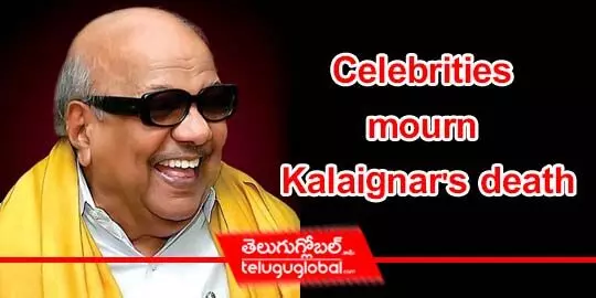 Celebrities mourn Kalaignars death