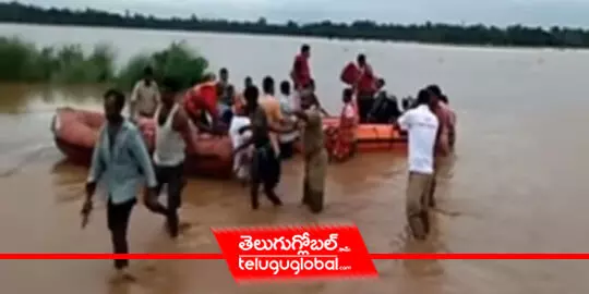 50 Trapped Workers In Srikakulam Flood Rescued