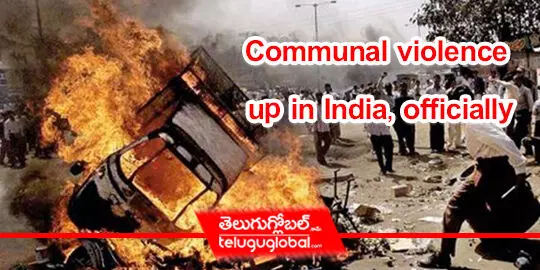 Communal violence up in India, officially