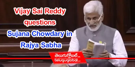 Vijay Sai Reddy questions Sujana Chowdary in Rajya Sabha