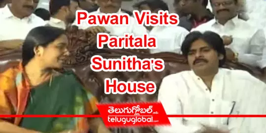 Pawan Visits Paritala Sunithas House